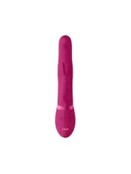 VIBRADOR IZARA ROTATING BEADS RABBIT ROSA VIVE