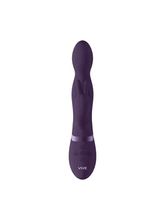 VIBRADOR NIVA ROTATING RABBIT ROXO VIVE