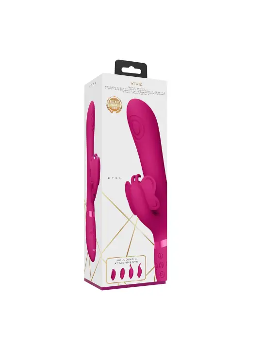 VIBRADOR ETSU PULSE WAVE G-SPOT RABBIT ROSA VIVE