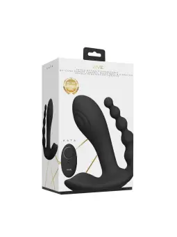 ESTIMULADOR COM DUPLA PENETRAÇÃO KATA PULSE WAVE BLACK VIVE 