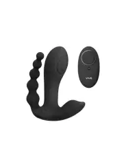 ESTIMULADOR COM DUPLA PENETRAÇÃO KATA PULSE WAVE BLACK VIVE 