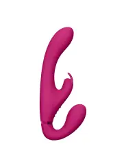 STRAP-ON SEM ARNÊS SUKI VIBRATING RABBIT ROSA VIVE