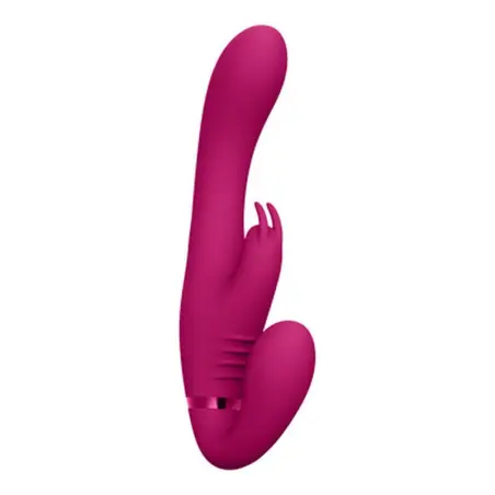 STRAP-ON SEM ARNÊS SUKI VIBRATING RABBIT ROSA VIVE