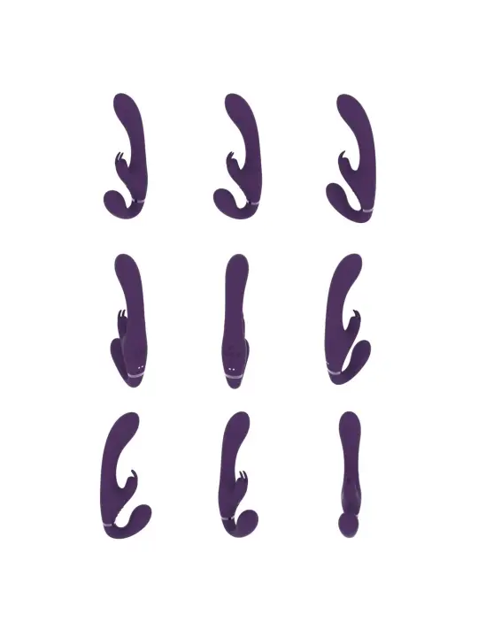 STRAP-ON SEM ARNÊS SUKI VIBRATING RABBIT ROXO VIVE