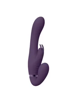 STRAP-ON SEM ARNÊS SUKI VIBRATING RABBIT ROXO VIVE