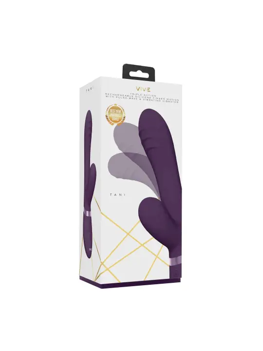 VIBRADOR TANI FINGER MOTION WITH PULSE-WAVE ROXO VIVE 
