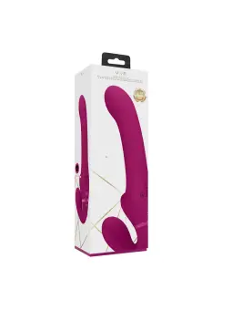 STRAP-ON SEM ARNÊS AI DUAL VIBRATING AIR WAVE TICKLER VIVE