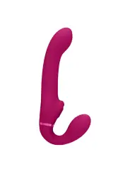 STRAP-ON SEM ARNÊS AI DUAL VIBRATING AIR WAVE TICKLER VIVE