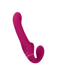 STRAP-ON SEM ARNÊS AI DUAL VIBRATING AIR WAVE TICKLER VIVE