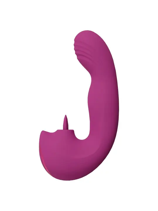 VIBRADOR YUMI FINGER MOTION AND FLICKERING TONGUE ROSA VIVE 