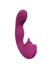 VIBRADOR YUMI FINGER MOTION AND FLICKERING TONGUE ROSA VIVE 