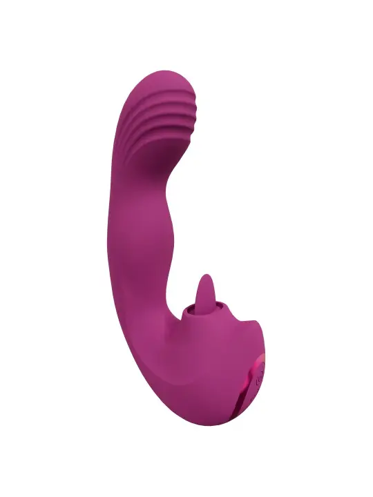 VIBRADOR YUMI FINGER MOTION AND FLICKERING TONGUE ROSA VIVE 