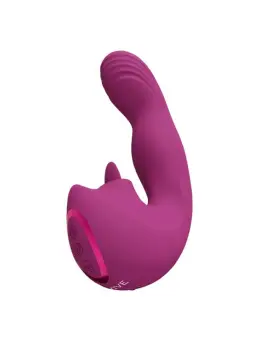 VIBRADOR YUMI FINGER MOTION AND FLICKERING TONGUE ROSA VIVE 