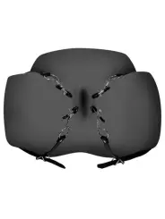 AFASTADORES XTREME LABIA SPREADER WITH CLAMPS PRETO OUCH!