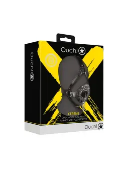 MÁSCARA COM MORDAÇA COM TAMPA EXTREME OUCH!