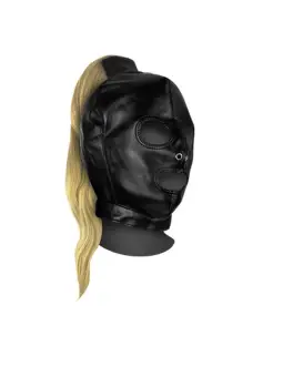 MÁSCARA PRETA COM RABO DE CAVALO LOIRO EXTREME OUCH! 