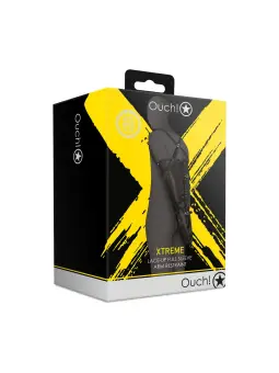 RESTRIÇÃO DE BRAÇOS LACE-UP FULL SLEEVE PRETO XTREME OUCH!