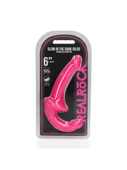 STRAP-ON SEM ARNÊS GLOW IN THE DARK 6'' / 13,5 CM ROSA REALROCK
