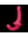 STRAP-ON SEM ARNÊS GLOW IN THE DARK 6'' / 13,5 CM ROSA REALROCK
