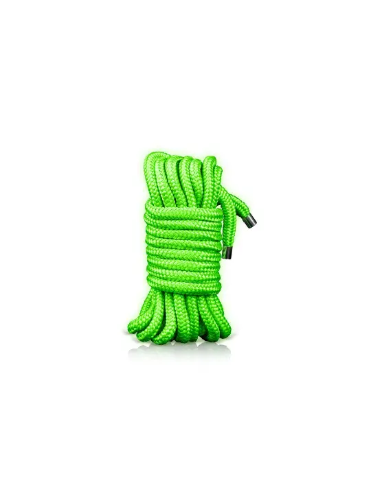 CORDA BONDAGE FLUORESCENTE GLOW IN THE DARK 16.4 FT /5 M OUCH!