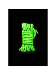 CORDA BONDAGE FLUORESCENTE GLOW IN THE DARK 16.4 FT /5 M OUCH!