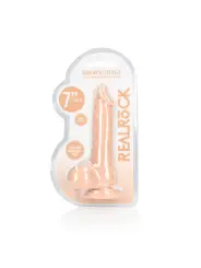 DILDO COM TESTÍCULOS 7 / 17 CM REALROCK