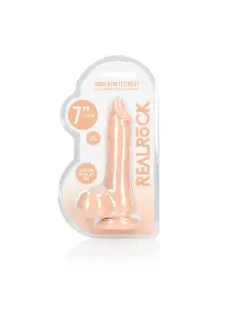 DILDO COM TESTÍCULOS 7 / 17 CM REALROCK
