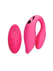 VIBRADOR DE CASAL COM COMANDO WILD STRAWBERRY LOVELINE