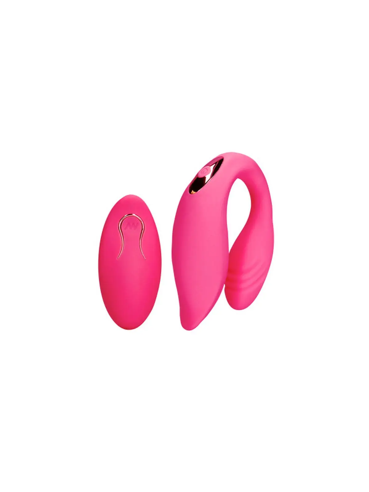 VIBRADOR DE CASAL COM COMANDO WILD STRAWBERRY LOVELINE