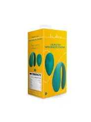 VIBRADOR DE CASAL COM COMANDO BIMINI BLUE LOVELINE