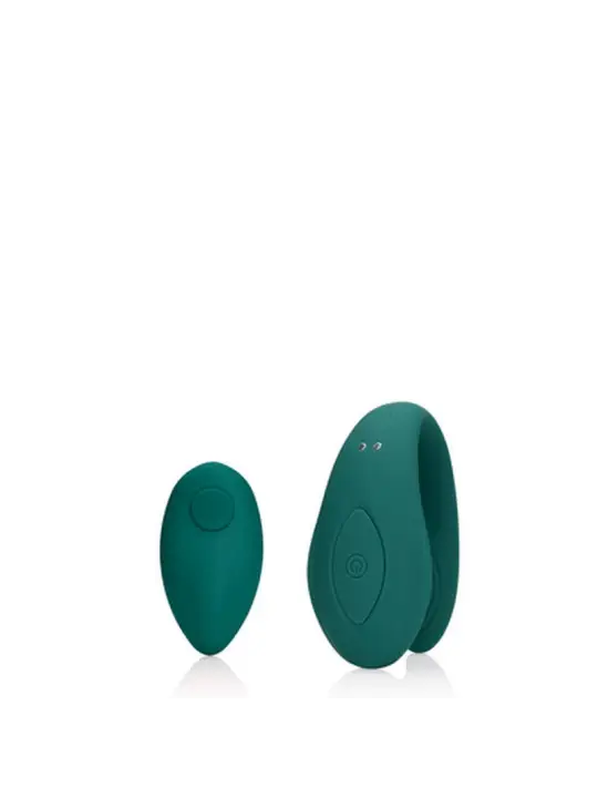 VIBRADOR DE CASAL COM COMANDO BIMINI BLUE LOVELINE