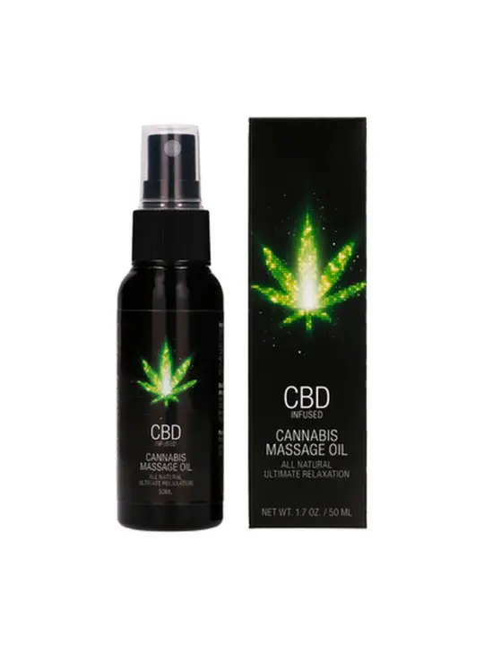 ÓLEO DE MASSAGEM COM CBD CANNABIS 2 FL OZ 50 ML PHARMQUESTS