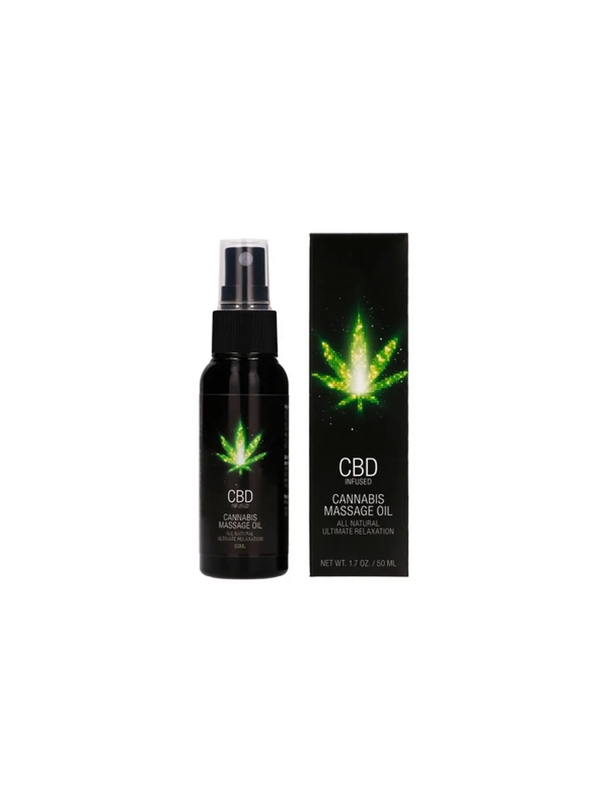 ÓLEO DE MASSAGEM COM CBD CANNABIS 2 FL OZ 50 ML PHARMQUESTS