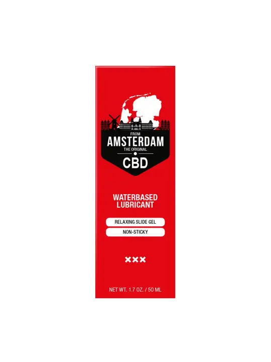 LUBRIFICANTE À BASE DE ÁGUA ORIGINAL CBD FROM AMSTERDAM 2 FL OZ 50 ML PHARMQUESTS