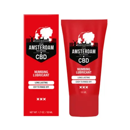 LUBRIFICANTE ANESTESIANTE À BASE DE ÁGUA ORIGINAL CBD FROM AMSTERDAM 2 FL OZ 50 ML PHARMQUESTS