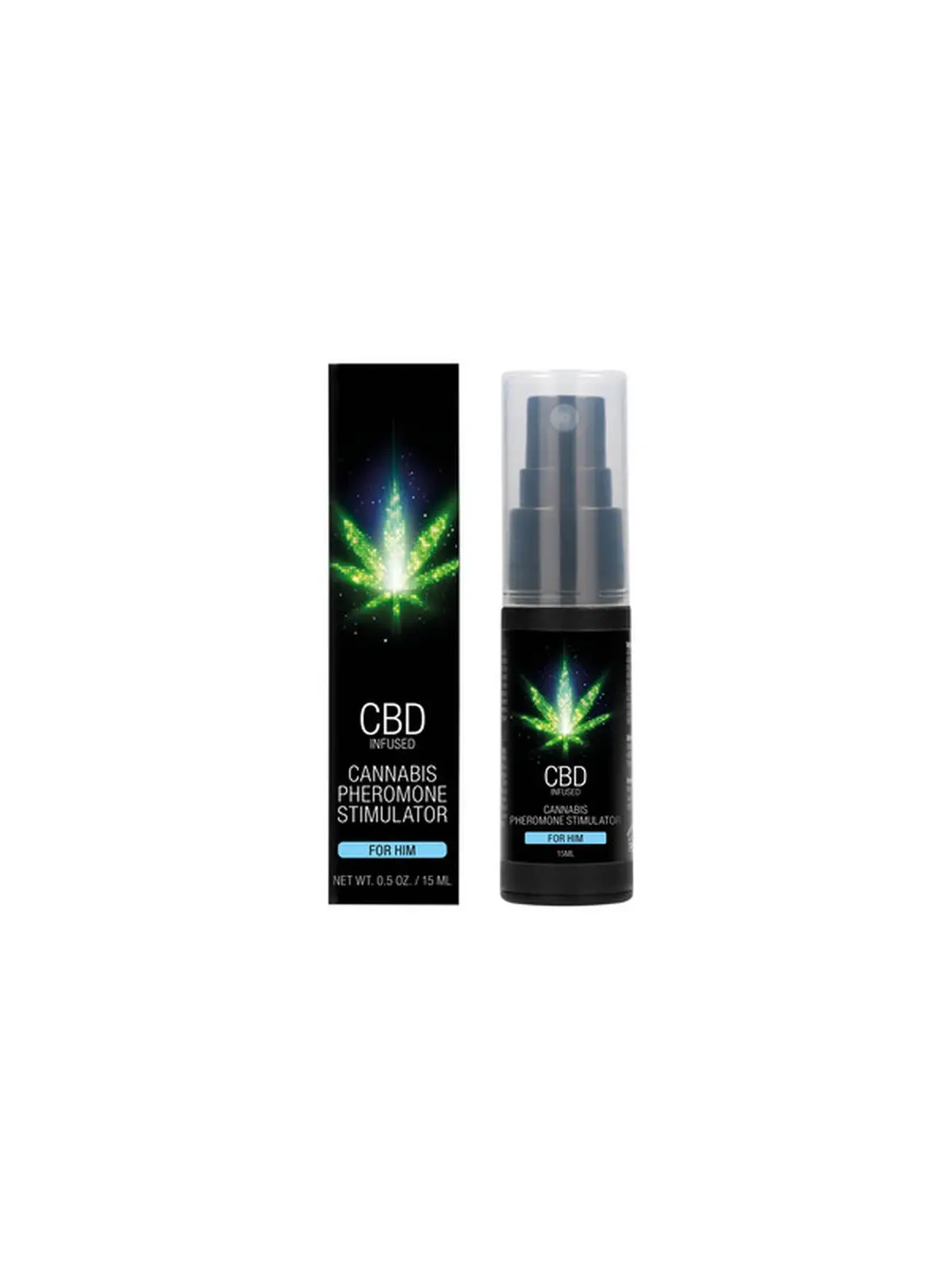 ATIVADOR DE FEROMONAS PARA HOMEM CBD CANNABIS 0.5 FL OZ 15 ML PHARMQUESTS