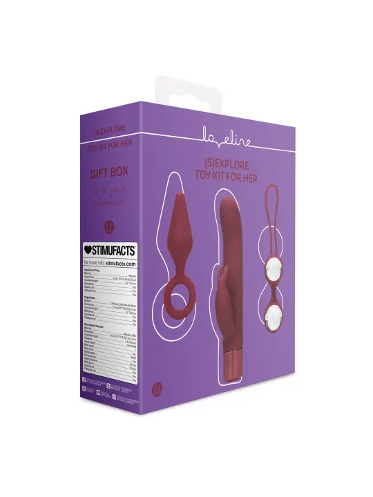 KIT PARA ELA (S)EXPLORE DARK CHERRY LOVELINE