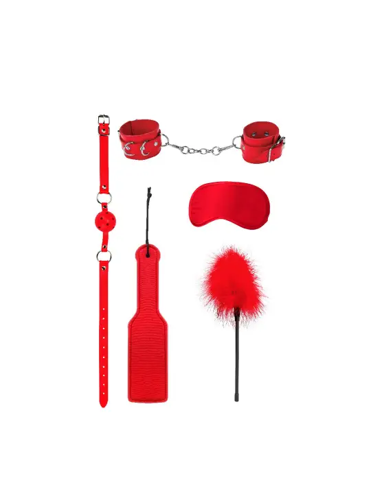 KIT BONDAGE INTRODUCTORY BONDAGE KIT 4 VERMELHO OUCH! 
