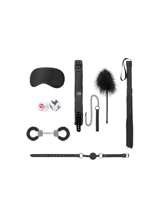 KIT BONDAGE INTRODUCTORY BONDAGE KIT 6 PRETO OUCH!