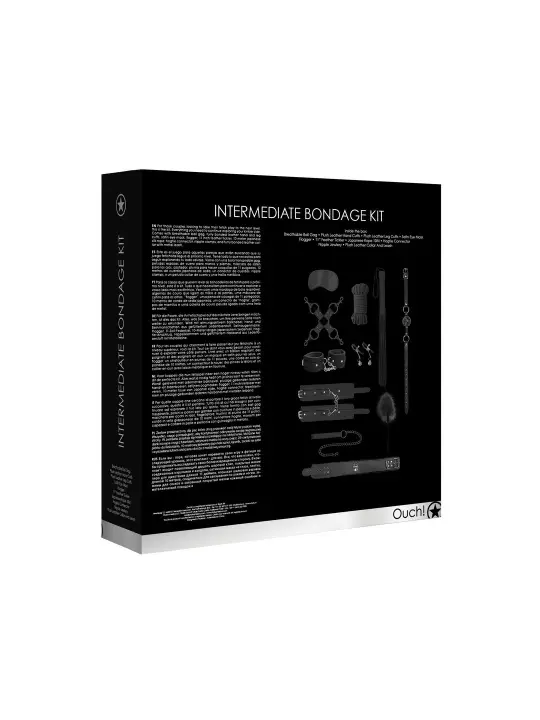 KIT BONDAGE INTERMEDIATE BONDAGE KIT PRETO OUCH!