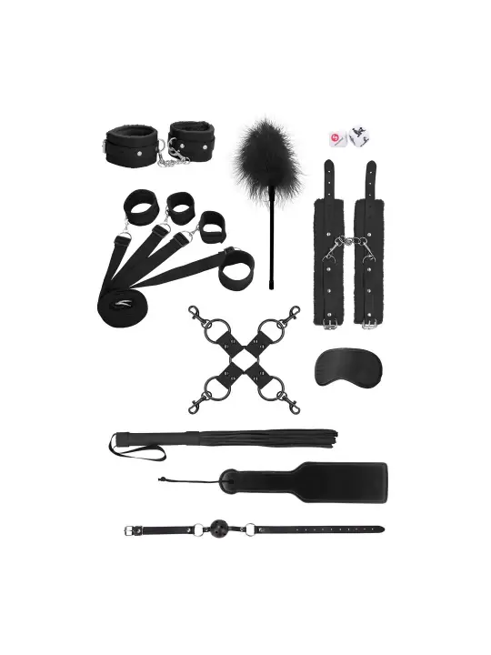 KIT BONDAGE SUPREME BED BINDINGS RESTRAINT KIT PRETO OUCH!