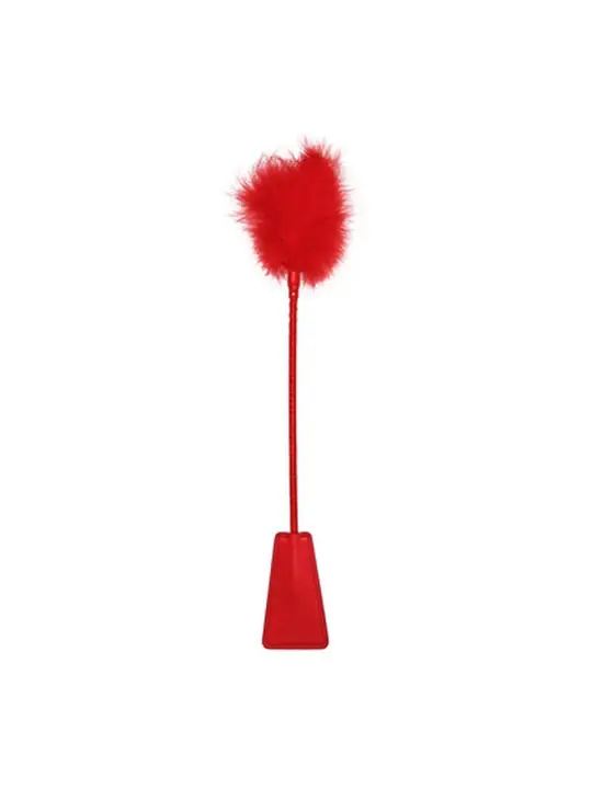 ESPANADOR DE PLUMAS COM CHIBATA VERMELHA OUCH!