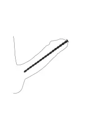 CONJUNTO DE SONDAS DE URETRA SILICONE SPIRAL SCREW PLUG SET ADVANCED PRETO OUCH!