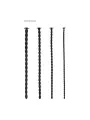 CONJUNTO DE SONDAS DE URETRA SILICONE SPIRAL SCREW PLUG SET ADVANCED PRETO OUCH!
