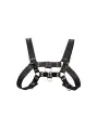 ARNÊS LEATHER BULLDOG HARNESS L/XL PRETO OUCH! 