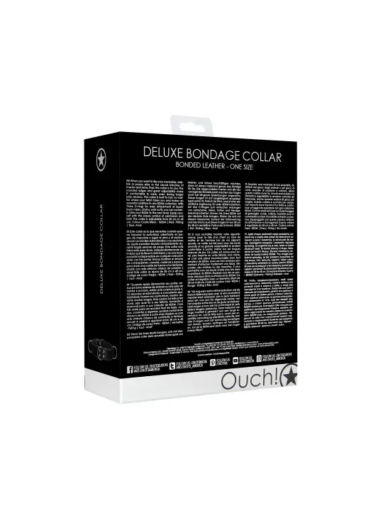 COLEIRA BONDAGE DELUXE PRETO OUCH!