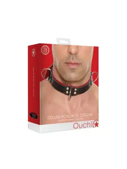 COLEIRA BONDAGE DELUXE VERMELHO OUCH!