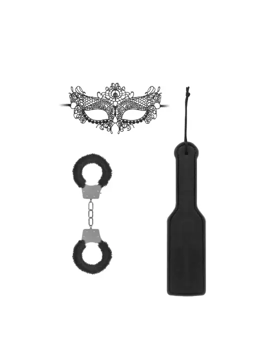 KIT BONDAGE INTRODUCTORY BONDAGE KIT 3 PRETO OUCH!