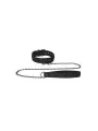 COLEIRA EM NEOPRENO PRETO COM TRELA OUCH!