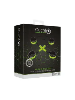 ALGEMAS PARA PULSOS E TORNOZELOS COM HOGTIE GLOW IN THE DARK OUCH!